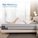 Rimensy Full Size Mattress 12 Inch Hybrid Mattress - Memory Foam & Individually Pocket Coils Springs | Pressure Relief | Motion Isolation, Edge