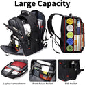 SHRRADOO Extra Large 50L Travel Laptop Backpack with USB Charging Port, College High School Backpack Airline Approved Business Work Bag Fits 17 Inch