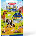 Melissa & Doug Take-Along Magnetic Jigsaw Puzzle Set – On the Farm (2 x 15 Piece) Travel Activity Toy for Preschoolers and Kids Ages 3+ - FSC