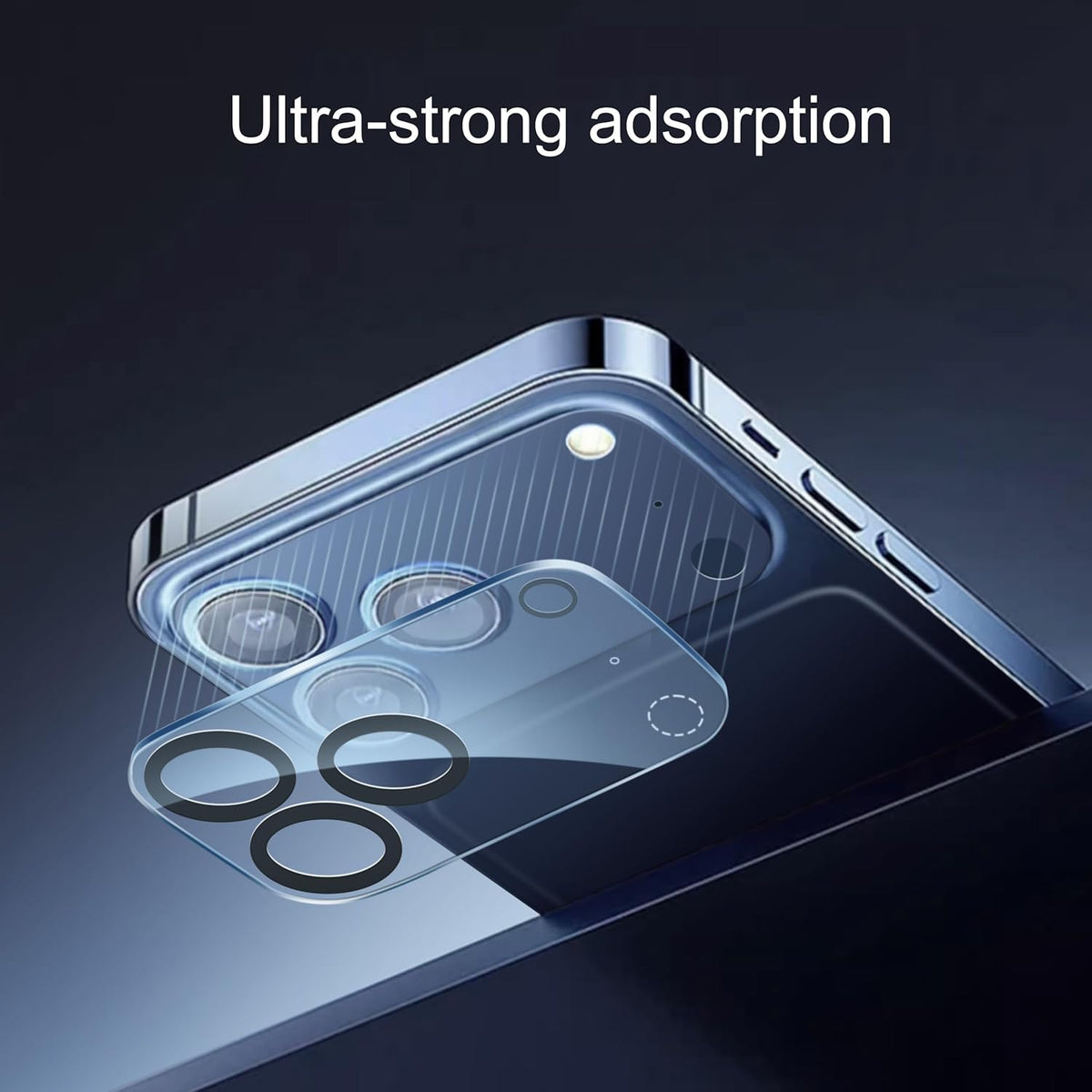 Ailun 3 Pack Camera Lens Protector for iPhone 17 Pro Max,Tempered Glass,9H Hardness,Ultra HD,Anti-Scratch,Case Friendly,Does not Affect Night