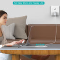 Charger for MacBook Air MacBook Pro 13 14 15 16 inch 2025 2024 2023 2022 2021 2020, M1 M2 M3 M4 Laptop 70W USB C Power Adapter, iPad, LED, 6.6FT