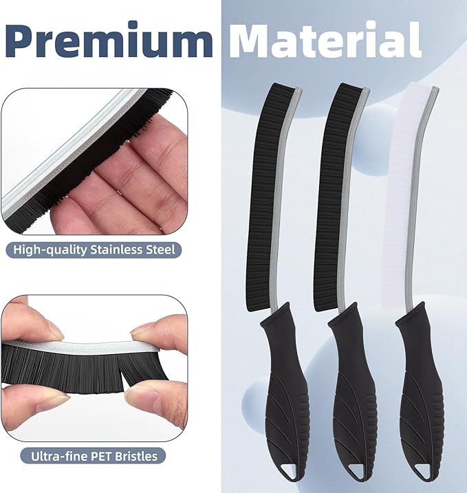 Hard Bristle Crevice Cleaning Brush - Cleaning Tools for Household Use, Multifunctional Gap Cleaning Supplies for Kitchen, Bathroom, Toilet, Window