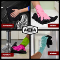 AIDEA Microfiber Cleaning Cloth Black 10PK, Microfiber Towels for Cars, Premium Wash Cloths, Dusting Cloth Lint Free Cleaning Rags for SUVs, House