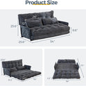 MAXYOYO Adjustable Floor Sofa Couch with 2 Pillows, Multi-Functional Bean Bag Bed, 5-Position Foldable Lazy Sofa Sleeper Bed with Armrest, Versatile