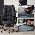 Big and Tall Office Chair 400lbs Wide Seat, Leather High Back Executive Office Chair with Foot Rest, Ergonomic Chairs Lumbar Support for Lower Back
