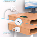 Cruise Essentials 2025,One Beat Travel Power Strip with USB C,Flat Plug Extension Cord with 3 Outlets 4 USB Ports(2 USB C),5 ft Desk Wall Outlet