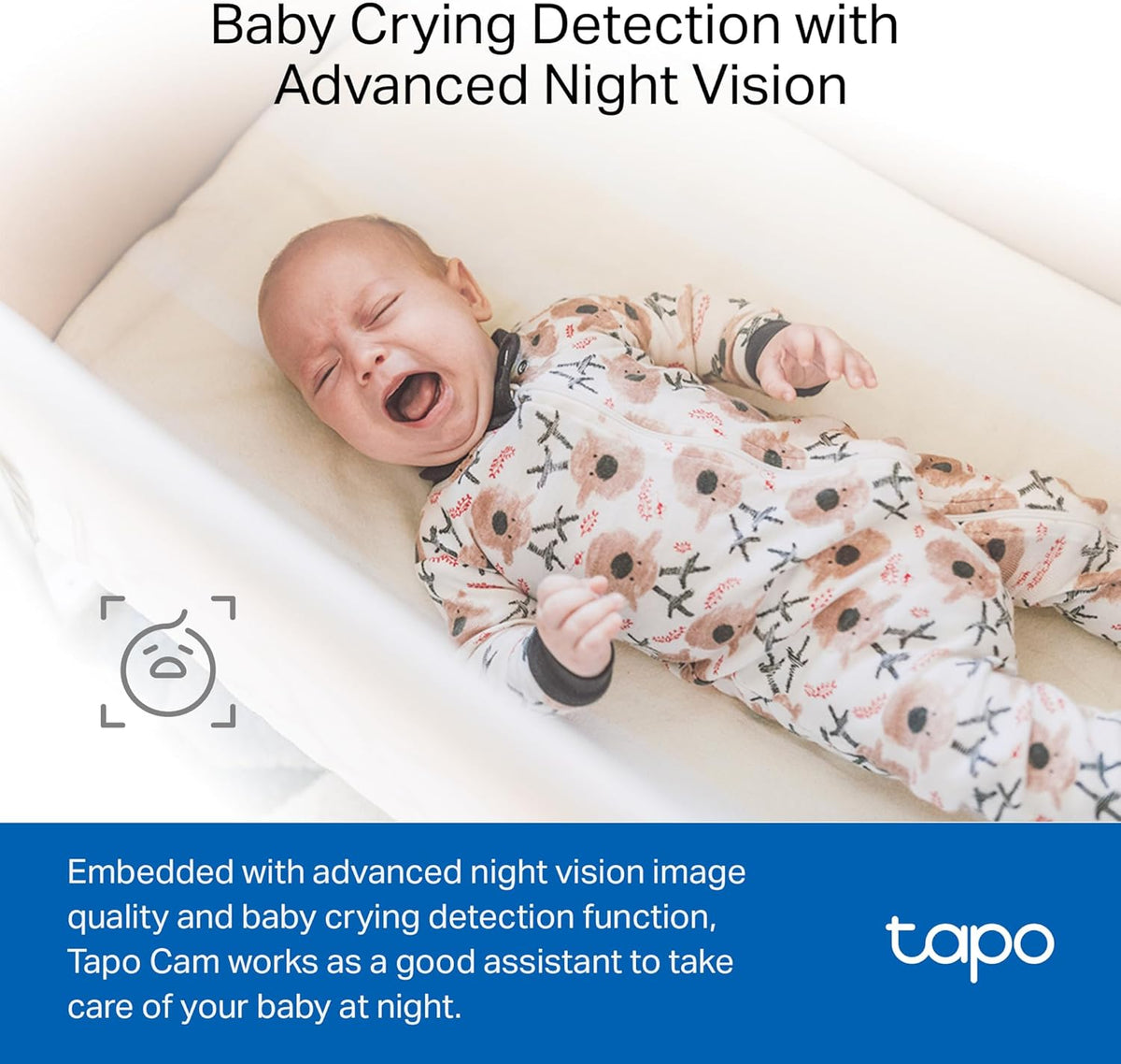 Tapo 1080P Indoor Security Camera for Baby Monitor, Pet Camera w/Motion Detection, 2-Way Audio, Night Vision, Cloud & SD Card Storage, Works w/Alexa