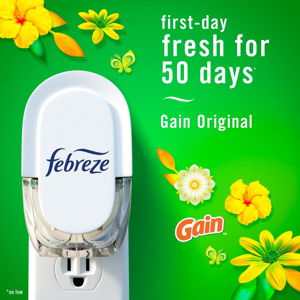 Febreze Plug In Air Freshener, Odor-Fighting Scented Oil Refill, Air Fresheners for Home and Bathroom and Kitchen, Long Lasting for Strong Odors