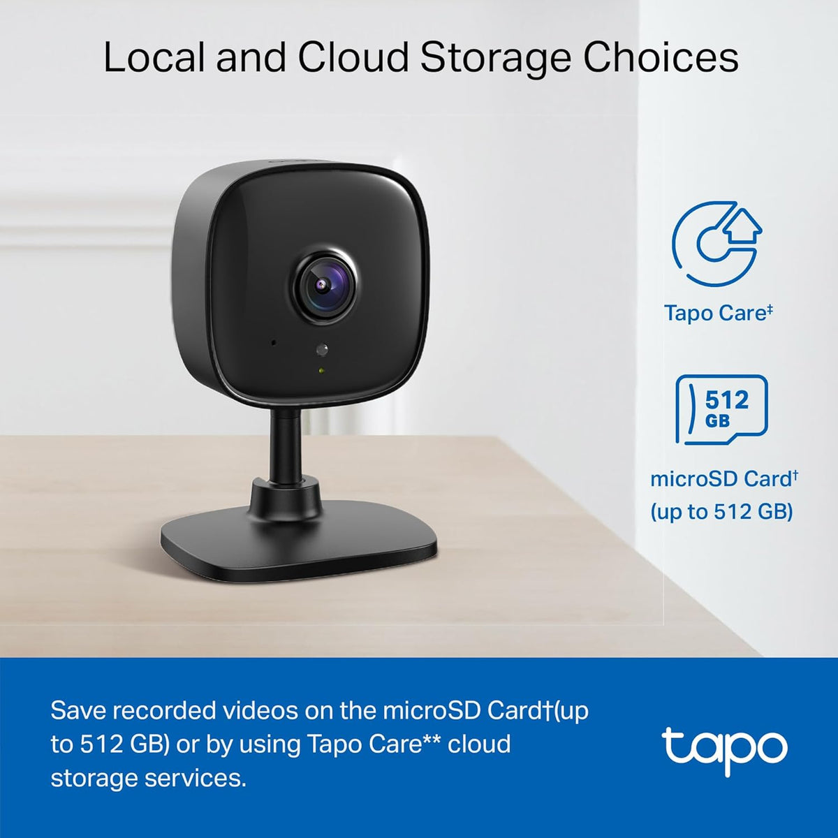 Tapo 1080P Indoor Security Camera for Baby Monitor, Pet Camera w/Motion Detection, 2-Way Audio, Night Vision, Cloud & SD Card Storage, Works w/Alexa