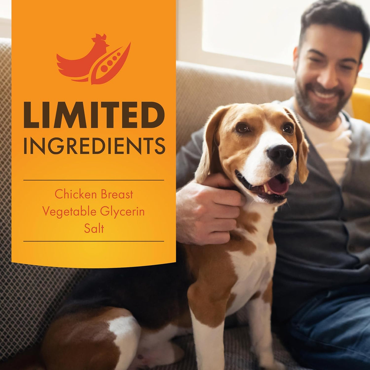 Dog Treats, Chicken Jerky for Dogs, Made with 100% Real Chicken Breast, 16 Ounces, Healthy, Easily Digestible, Long-Lasting, High Protein Dog Treat