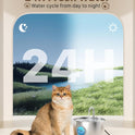 Cat Water Fountain Stainless Steel: 74oz/2.2L Cat Fountain for Drinking - Pet Water Fountain for Cats Inside - Quiet Cats Water Bowl Dispenser