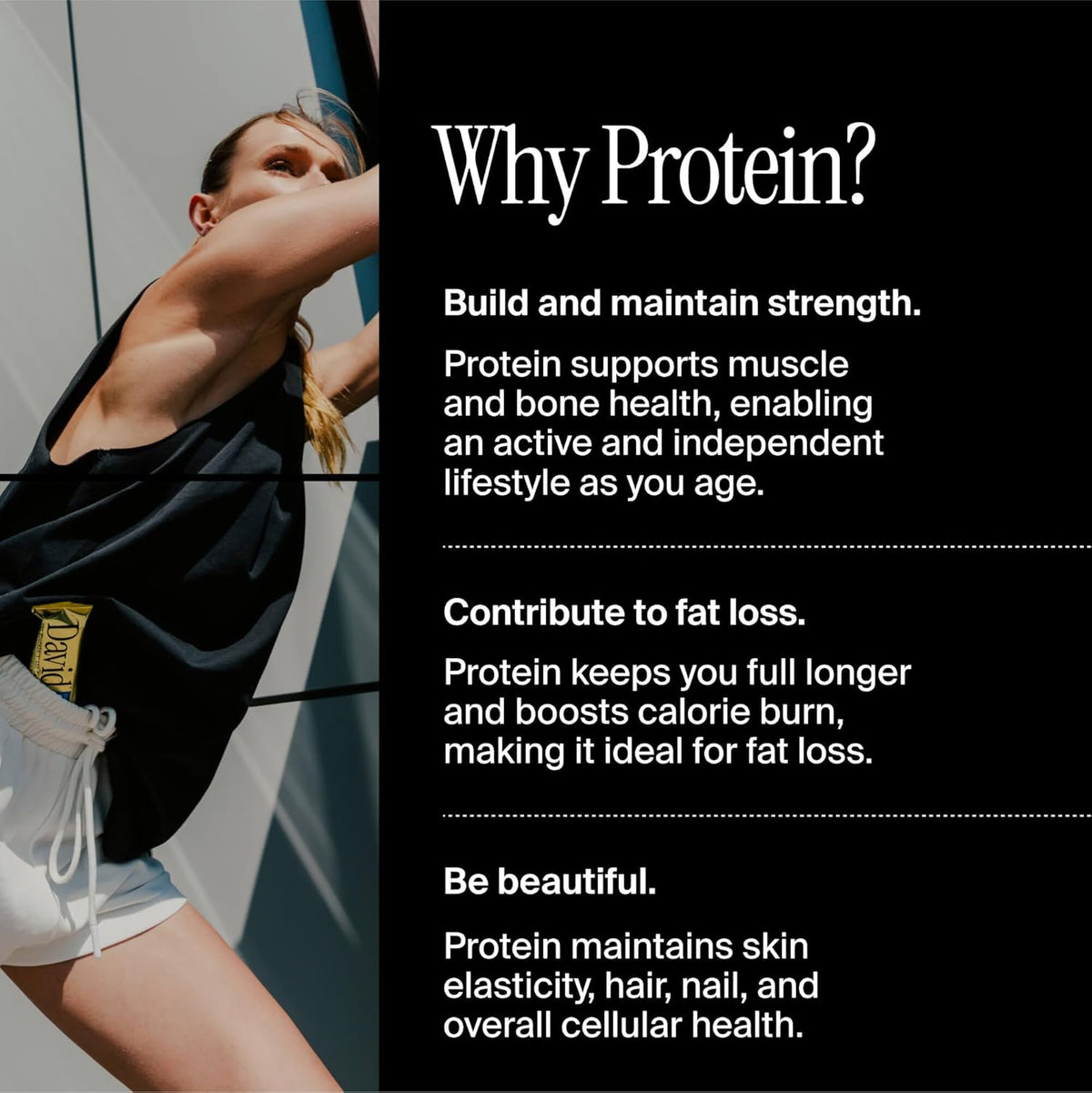 David High Protein Bars No Sugar - Sugar Free Protein Bars, Low Carb, Gluten Free - 28g of Protein, 150 Calories - David Bar On-The-Go Snack - Peanut