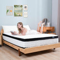 Queen Mattress 12 Inch | Hybrid Mattresses Queen Size in a Box | Medium Firm Memory Foam and Individual Pocket Springs | Fiberglass Free Bed Mattres
