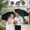 MRTLLOA 42/49 Inch Compact Windproof Travel Umbrella for Rain, Lightweight, Portable, Automatic, Strong, Waterproof Folding Umbrellas for Women, Men