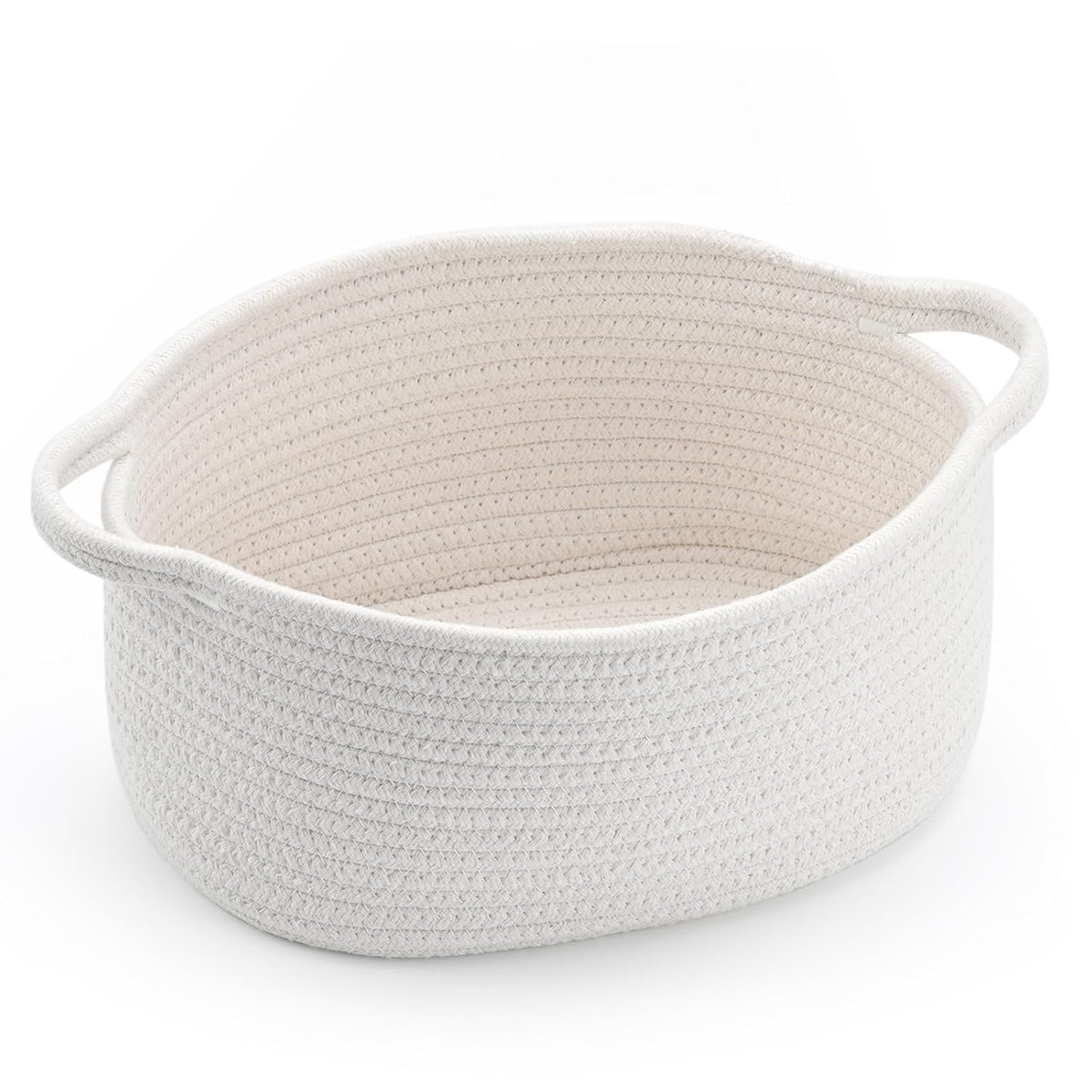 Cute Woven Storage Basket with Handle, Baskets for Gifts Empty, Gift Baskets for Birthday Baby Shower Burr, Decorative Organizer Box for Baby Toy