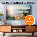 Delamu Cord Hider, 157in Wire Covers for Cords on Wall, Premium Cable Hider Cord Covers for Wires, Cable Management Wire Hiders for TV, Cable Raceway