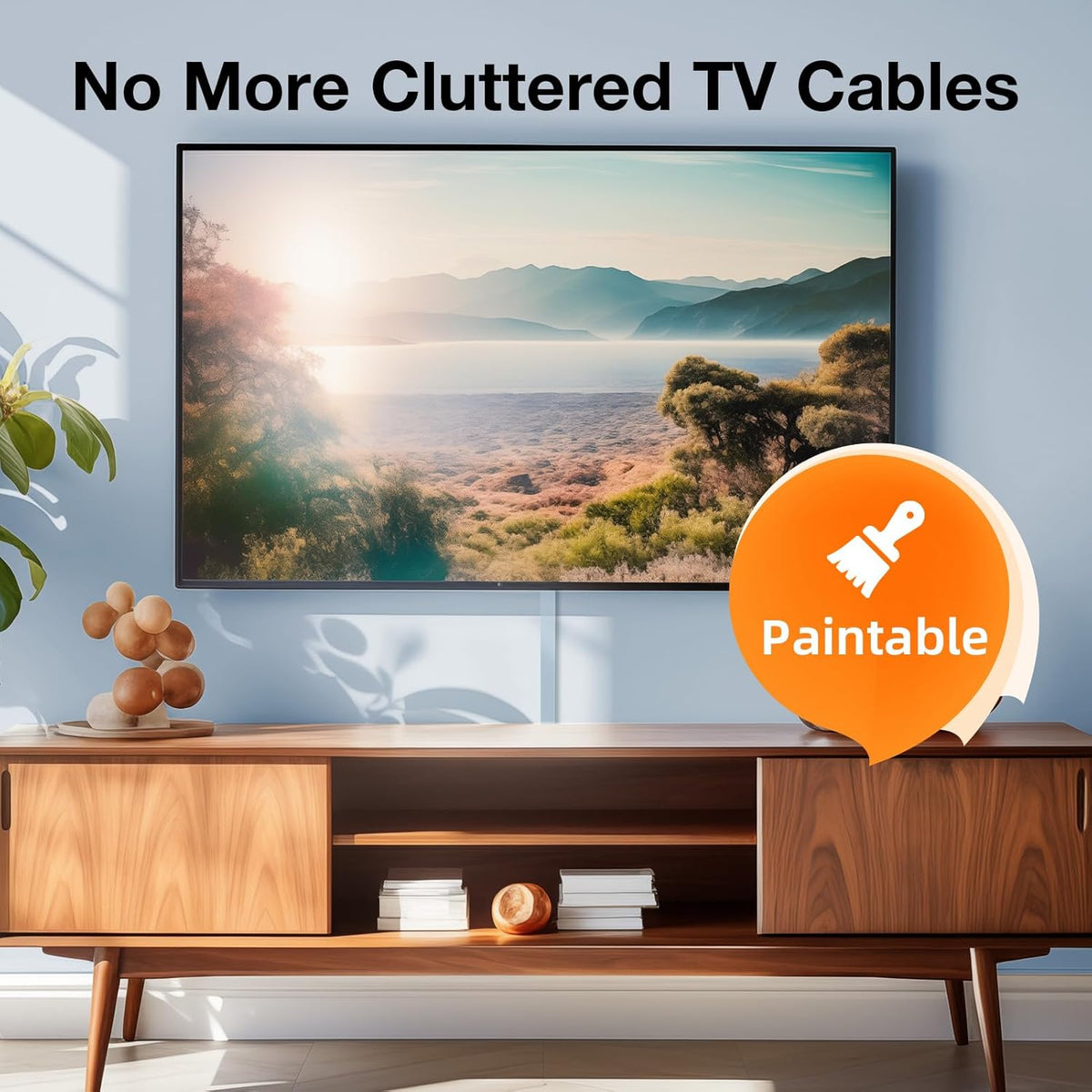 Delamu Cord Hider, 157in Wire Covers for Cords on Wall, Premium Cable Hider Cord Covers for Wires, Cable Management Wire Hiders for TV, Cable Raceway