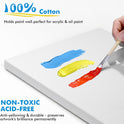 Gotideal Canvas for Painting, 14 Pcs Muti Pack Stretched Painting Canvas, Blank Paint Canvases for Acrylic, Oil, Art Supplies for Artists, Adults