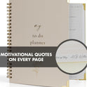 Beautiful To Do List Notebook - Aesthetic Daily Planner to Easily Organize Your Tasks And Boost Productivity - Stylish Undated ADHD Planner Gift and