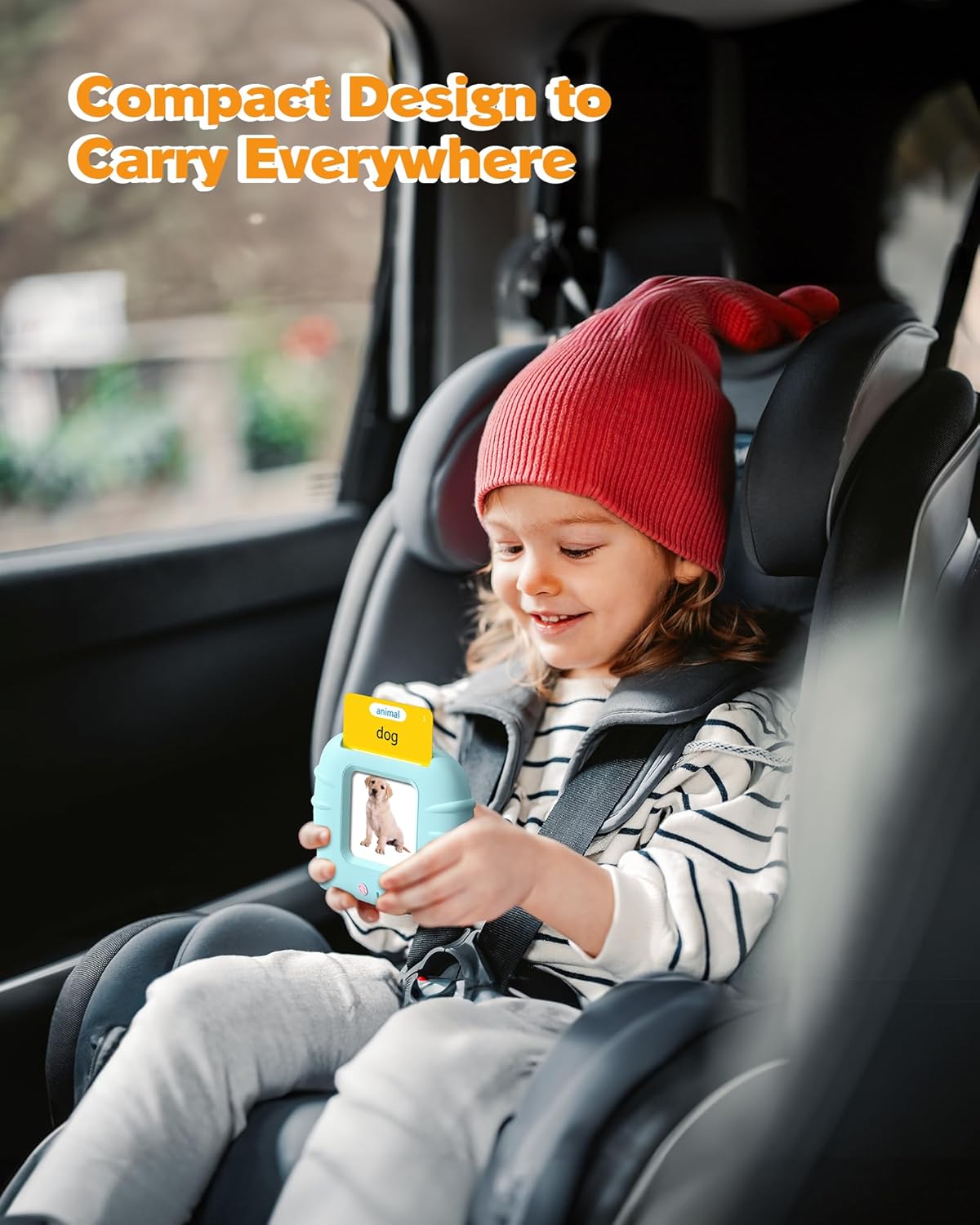 Talking Flash Cards for Toddlers 1 2 3 4 Year Olds, Montessori Language Learning with 224 Words, Pocket Speech Therapy and Autism Playthings
