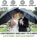 SIEPASA Compact Travel Umbrella - Windproof Auto Open/Close, Small Folding Umbrella for Rain - Lightweight & Durable with Fiberglass Frame
