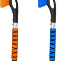 EcoNour 27" Car Snow Brush and Ice Scrapers for Car Windshield (2 Pack) | Scratch Free Bristle Head Snow Brush & Tough Window Snow Scraper with