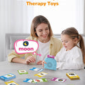 Talking Flash Cards for Toddlers 1 2 3 4 Year Olds, Montessori Language Learning with 224 Words, Pocket Speech Therapy and Autism Playthings