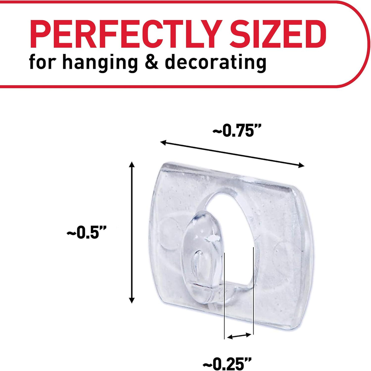 Command Indoor Mini Light Clips, 45 Clear Clips and 54 Command Strips, Damage Free Hanging Christmas Decorations, Wall Clips for Hanging Lights and