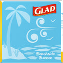 Glad Odorshield Small Drawstring Trash Bags, 4 Gal, Febreze Beachside Breeze, 80 Ct, Pack May Vary