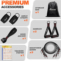 HPYGN Resistance Bands, Exercise Bands with Handles, Fitness Bands, Workout Bands with Door Anchor and Ankle Straps, for Heavy Resistance Training