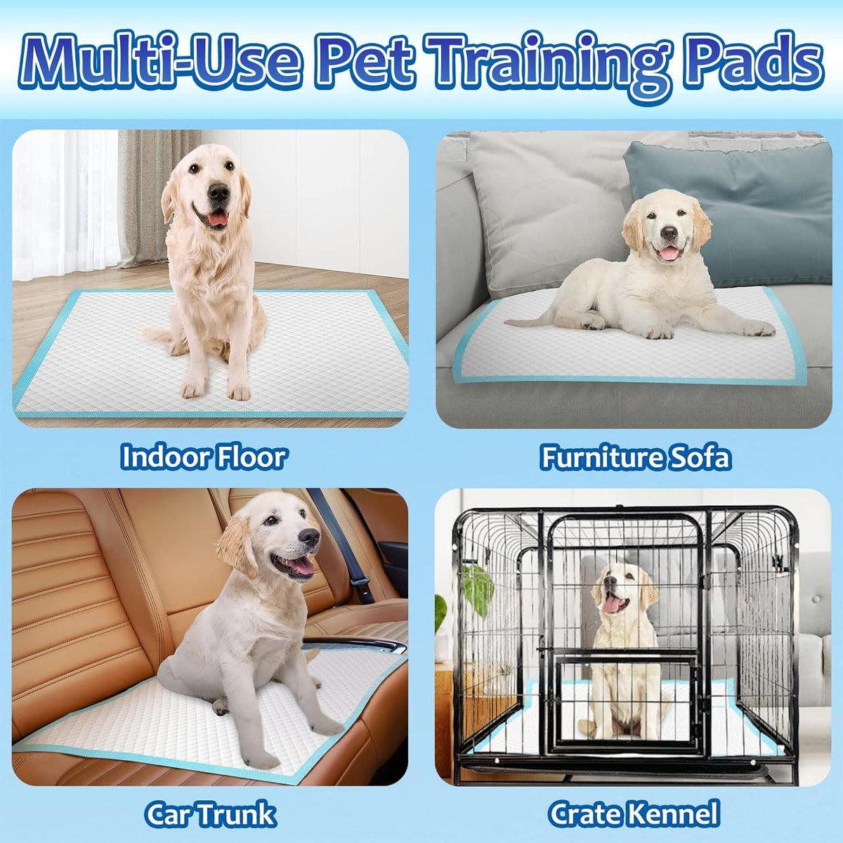 Dog Pee Pads Extra Large 30"x36", 30 Count Super Absorbent Pee Pads for Dogs, Disposable Urine Bed Pads for Doggie, Thicken XXL Puppy Pads, Piddle