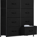 Sweetcrispy Dresser, Dresser for Bedroom Drawer Organizer Storage Drawers, Fabric Storage Tower with 8 Drawers, Chest of Drawers with Steel Frame