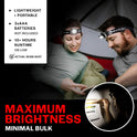 GearLight 2Pack LED Headlamp - Outdoor Camping Head Lamps with Adjustable Headband - Lightweight Battery Powered Bright Flashlight Headlight with 7