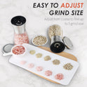Original Stainless Steel Salt or Pepper Grinder - Top Spice Mill with Ceramic Blades, Brushed Stainless Steel and Adjustable Coarseness By Pepper
