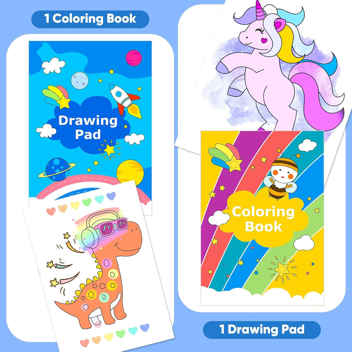 iBayam Art Supplies, 149-Pack Drawing Kit Painting Art Set Art Kits Gifts Box, Arts and Crafts for Kids Girls Boys, with Coloring Book, Crayons