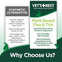 Vet's Best Natural Flea and Tick Yard and Dog Kennel Spray, Plant Safe Tick Spray for Yard with Ready-to-Use Hose Attachment, Mosquito Repellent