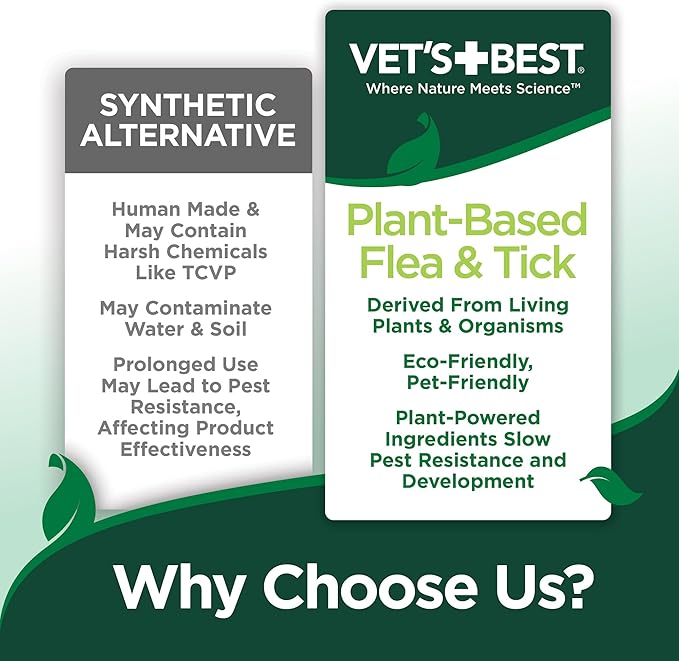 Vet's Best Natural Flea and Tick Yard and Dog Kennel Spray, Plant Safe Tick Spray for Yard with Ready-to-Use Hose Attachment, Mosquito Repellent