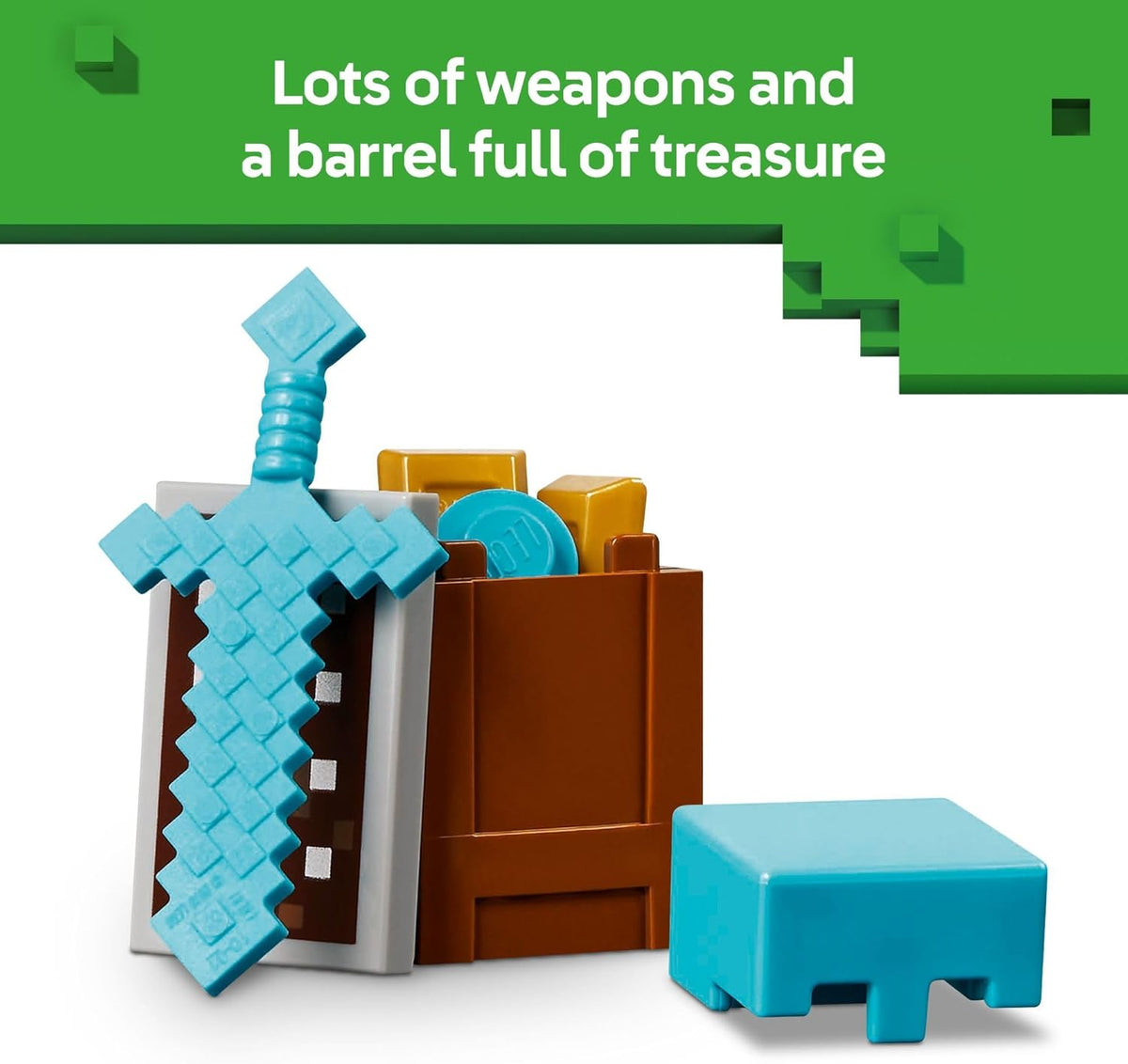 LEGO Minecraft The Illager Desert Patrol Toy Figures and Playset - Building Minecraft Toy for Kids, Boys and Girls, Ages 7+ - with 4 Figures for