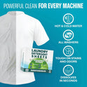 Sudstainables Laundry Detergent Sheets (200 Loads) – Eco-Friendly, Zero Waste, Plastic-Free Laundry Washing Machines Soap Sheets; Dissolvable