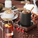 Mug Warmer - 36W Coffee Mug Warmer for Desk with Temperature Display, 2-12Hrs Auto Shut Off, Smart Candle Warmer - Ideal Coffee Gifts Accessories