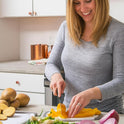 Cutting Boards for Kitchen - BPA-Free Chopping Board - Different Sizes & Non Slip Handles - Reversible, Large Cutting Board Set - Unique Gifts for