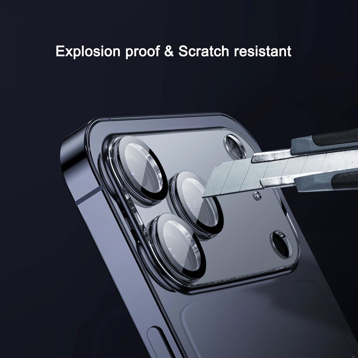 Ailun 3 Pack Camera Lens Protector for iPhone 17 Pro Max,Tempered Glass,9H Hardness,Ultra HD,Anti-Scratch,Case Friendly,Does not Affect Night