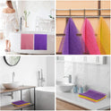 UJFQBH 3 Pieces African Bath Sponge African Net Long Net Bath Sponge Exfoliating Shower Body Scrubber Back Scrubber Skin Smoother,Great for Daily Use