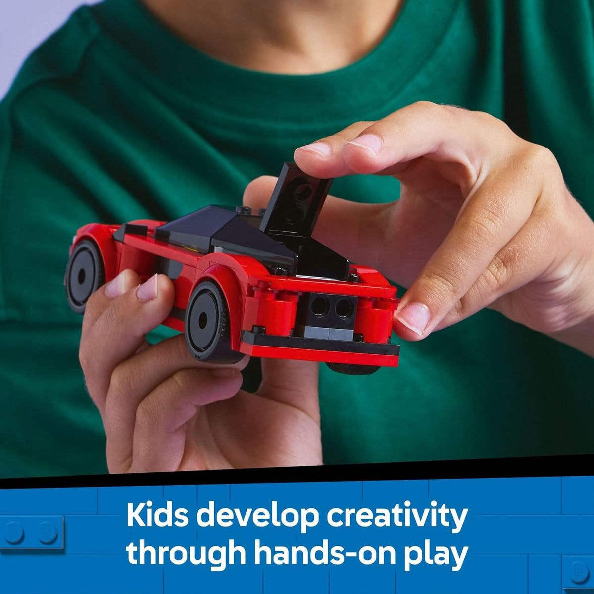 LEGO City Red Sports Car Toy - Building Toy for Kids, Boys and Girls, Ages 5+ - Educational Gift for Birthdays and Holidays - Includes Driver