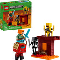 LEGO Minecraft The Nether Lava Battle Toy and Playset - Building Minecraft Toy for Kids, Ages 6+ - Alex, Wither Skeleton, Blaze and Strider Figures