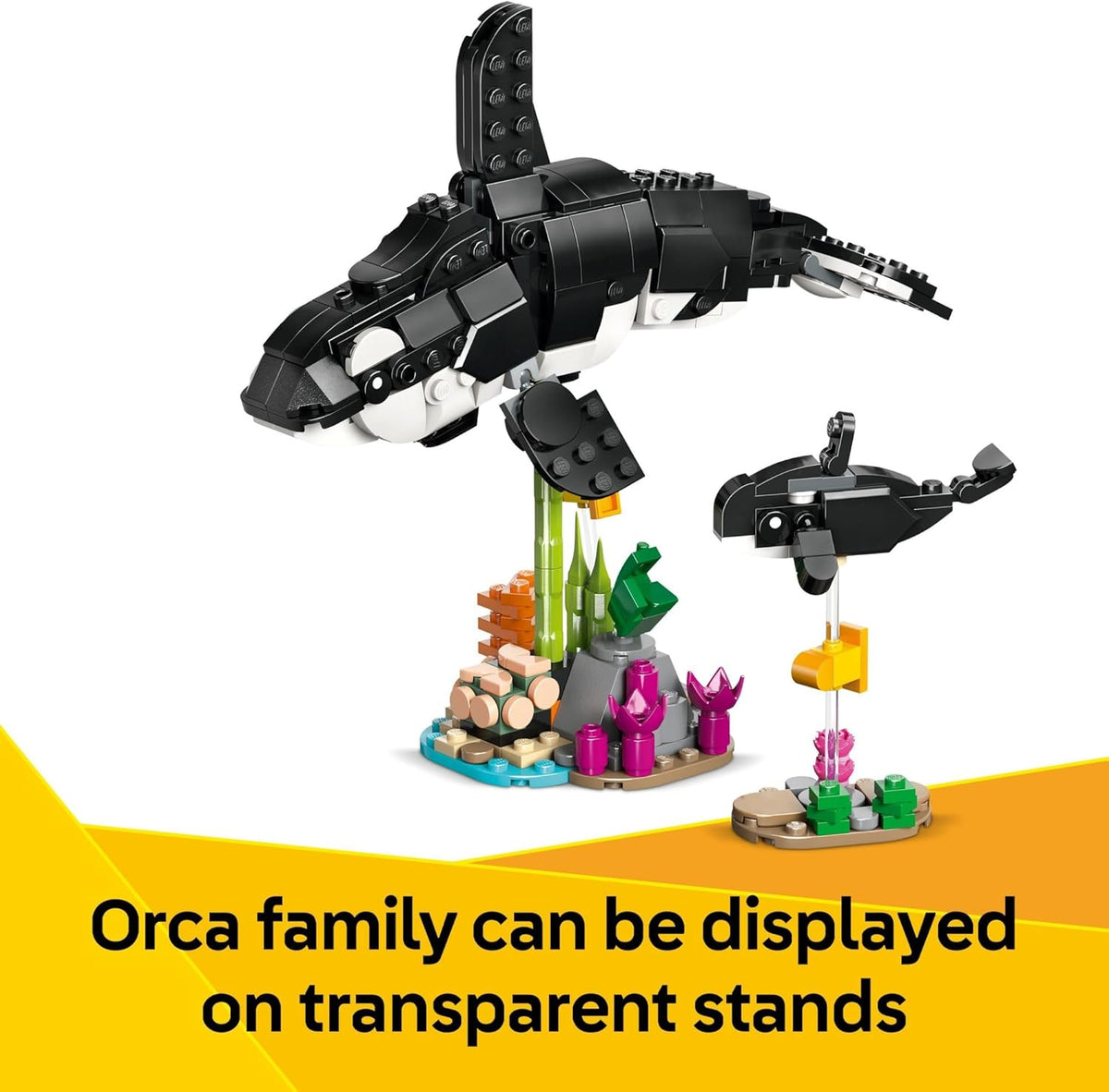 LEGO Creator 3 in 1 Wild Animals Panda Family - Building Toy Kit for Kids with 3 Building Options, Panda, Penguin, or Orca - 8 Year Old Girl & Boy
