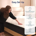 Queen Mattress 12 inch, Hybrid Mattress in a Box, Individually Pocket Springs, Medium Firm Feel for Pressure Relief, Breathable Comfort, CertiPUR-US