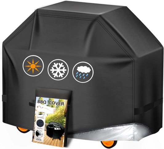 Grill Cover, 58 inch BBQ Gas Grill Cover for Outdoor Grill, Charbroil Grill Cover Barbecue Waterproof, Anti-UV for Weber Char-Broil Monument