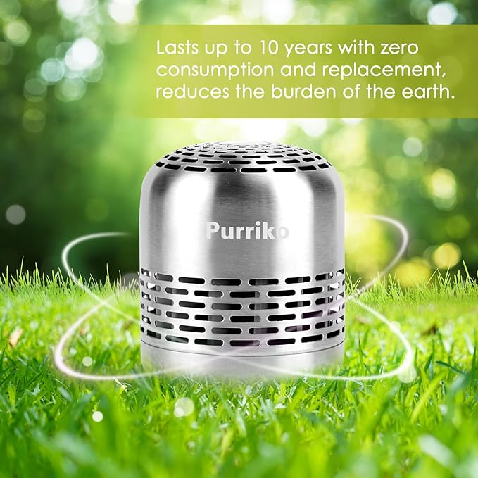 Purriko Refrigerator Deodorizer,Lasts up to 10 Years,Refrigerator Odor Eliminator,Fridge Deodorizer,More Effective Than Baking Soda Bamboo Air