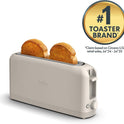 bella 2 Slice Slim Toaster, Fits-anywhere™ Kitchenware, 6 Setting Shade Control with Reheat & Cancel Buttons, Fits sourdough, 10” Long Slot, Anti Jam